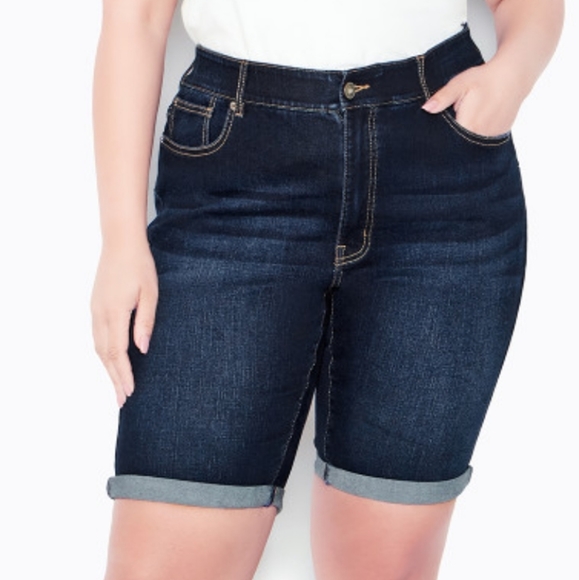 Avenue | Shorts | Avenue Bermuda Denim Shorts Size 22 | Poshmark